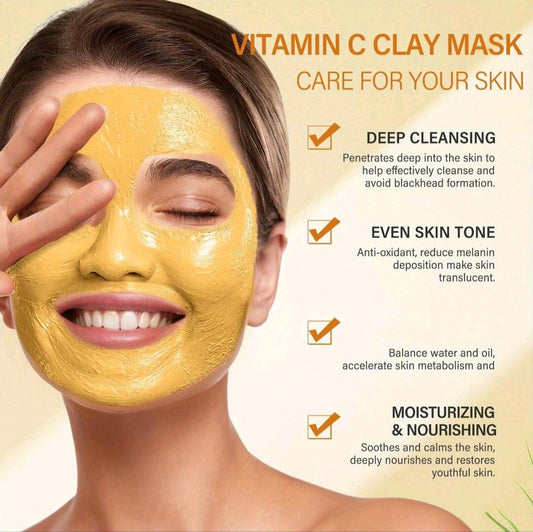 Meliza Vitamin C & Turmeric clay Face Mask
