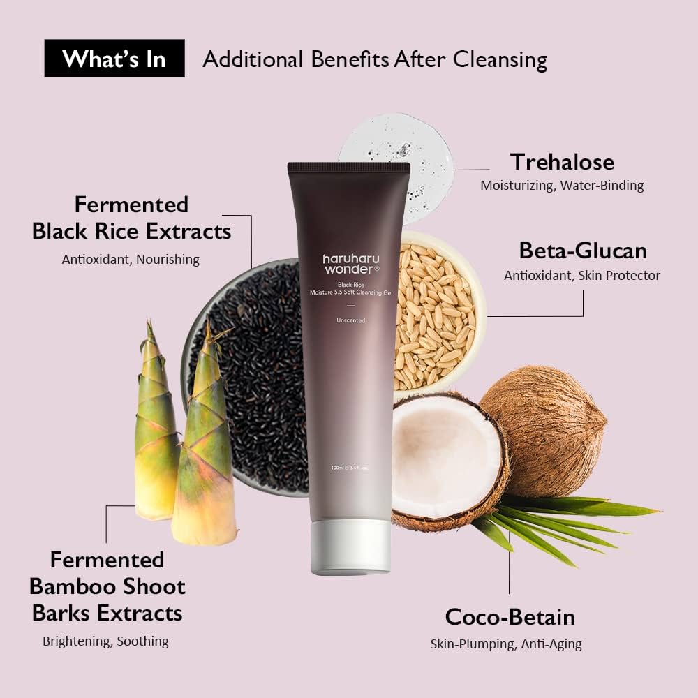 Haruharu Wonder Black Rice Moisture Cleansing Gel